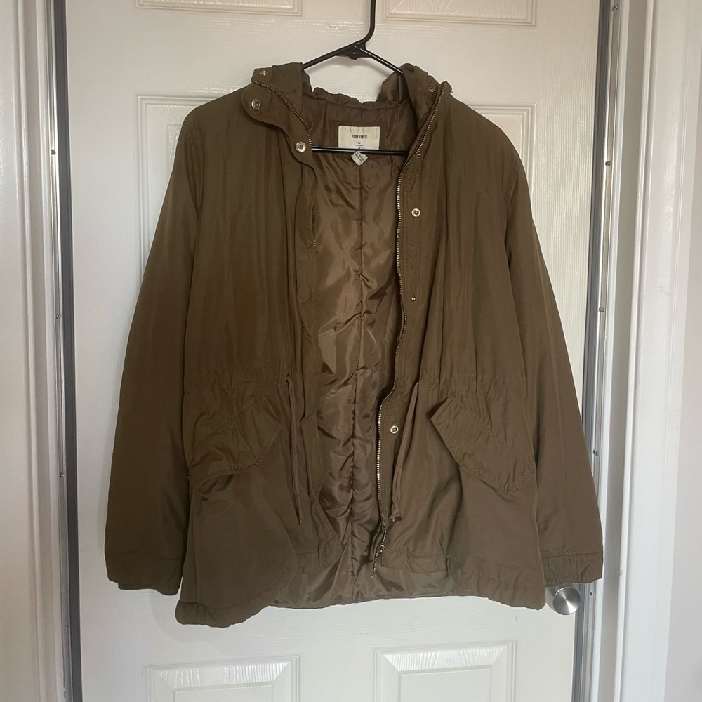 F21 Olive Green Utility Jacket